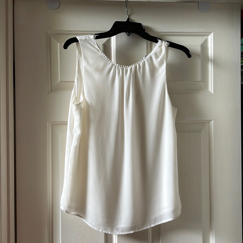 H&M Tank Top, white with tie on back.